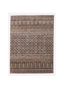 Heine Home, heine home Teppich 7 mm Höhe, grau, bunt, Kunstfaser, Polyester, Polypropylen, 7 mm