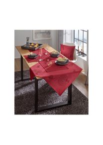 Tischdecke, rot