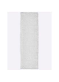 Heine Home, heine home Teppich 7 mm Höhe, hellgrau, Baumwolle, Kunstfaser, Polyester, Schurwolle, Viskose, Wolle, 7 mm