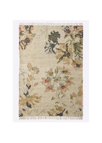 Heine Home, heine home Teppich 5 mm Höhe, natur, bunt, Baumwolle, Jute, Polyester, Viskose, 5 mm