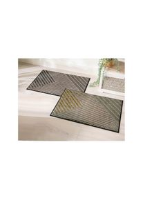 Fussmatte rechteckig 7 mm Höhe, grau, Kunstfaser, Polyamid, 7 mm