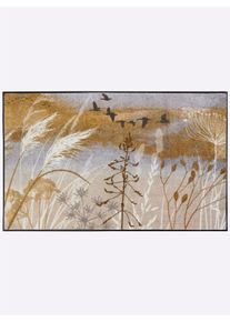 wash+dry by Kleen-Tex Witt Fussmatte, natur-grau, Gr&ouml;&szlig;e 40x60 cm - rechteckig, 100% Polyamid. R&uuml;ckseite: 100% Gummi