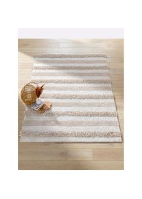 HEINE HOME, HEINE HOME Teppich 30 mm H&ouml;he, ecru, Baumwolle, 30 mm