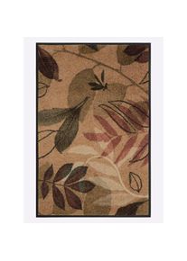 Fussmatte rechteckig 7 mm Höhe, camel, taupe, bedruckt, Kunstfaser, Polyamid, 7 mm