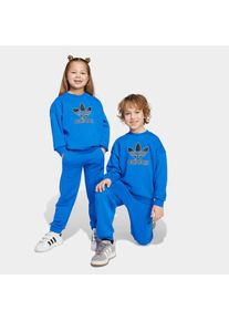 adidas originals, Unisex, adidas originals Trainingsanzug &raquo;CREW SET&laquo; 2 Stk., blau, 104, Ein lockeres, l&auml;ssiges Outfit f&uuml;r Kinder im Stil der 90er 