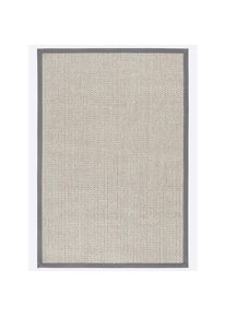 Heine Home, heine home Teppich rechteckig 10 mm Höhe, grau, Sisal, Wolle, 10 mm