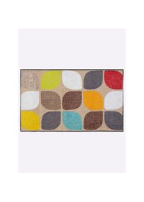 Salonloewe, Fussmatte rechteckig 7 mm Höhe, taupe, bunt, Polyamid, 7 mm