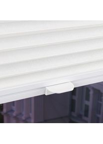 Liedeco, Plissee &raquo;Klemmfix&laquo; Lichtschutz ohne Bohren verspannt, wei&szlig;, Obermaterial: 100% Polyester