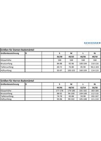 Schiesser, Unisex, Unisexbademantel &raquo;Essentials&laquo; mit Bindekordel, Kimono-Schnitt, 803, blau, L, Unisex-Bademantel von Schiesser