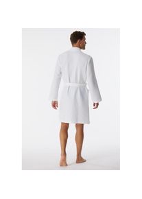 Schiesser, Unisex, Unisexbademantel &raquo;Essentials&laquo; mit Bindekordel, Kimono-Schnitt, 100, wei&szlig;, L, Unisex-Bademantel von Schiesser