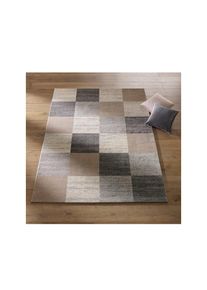 HEINE HOME, HEINE HOME Teppich rechteckig 12 mm H&ouml;he, grau, taupe, Kunstfaser, Polypropylen, 12 mm