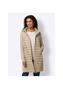 Heine, Unisex, heine Steppmantel, beige, 38, sportives Steppmuster