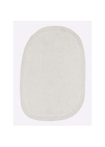 Heine Home, heine home Teppich oval 5 mm Höhe, ecru, Schurwolle, Wolle, 5 mm