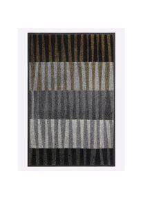 Fussmatte rechteckig 7 mm Höhe, grau, anthrazit, bedruckt, Polyamid, 7 mm