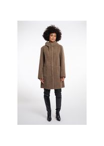 Rino & Pelle Rino & Pelle, Unisex, Kurzmantel &raquo;ALINA&laquo; mit Kunstleder-Details, toffee, 46, Wendbarer Mantel von RINO & PELLE