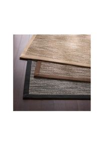 HEINE HOME, HEINE HOME Teppich 5 mm H&ouml;he, schwarz, Schurwolle, Sisal, Wolle, 5 mm