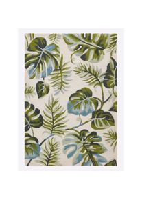 HEINE HOME, HEINE HOME Teppich 12 mm H&ouml;he, beige, gr&uuml;n, Schurwolle, Wolle, 12 mm