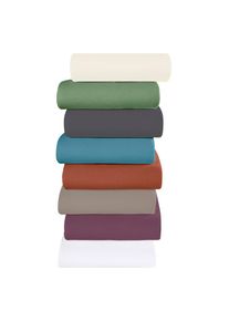 Dormisette, Spannbettlaken, grau, Feinbiber, 100% Baumwolle, 1 Stk.