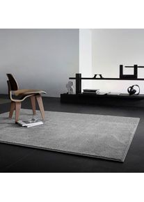 Wecon Home Basics, Wecon home Basics Teppich &raquo;Lotta&laquo; rechteckig 17 mm H&ouml;he Kurzflor, Wohnzimmer, grau, Kunstfaser, 17 mm