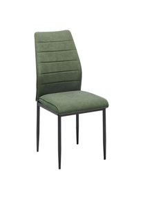 Livetastic Stuhl , Gr&uuml;n , Metall, Textil , konisch , 44x96x58 cm , Esszimmer, Esszimmerserien