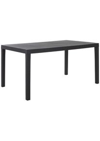Ambia Garden Gartentisch , Anthrazit , Kunststoff , rechteckig , 90x72x150-220 cm , Made in Italy , Gartenm&ouml;bel, Gartentisch, Gartentische