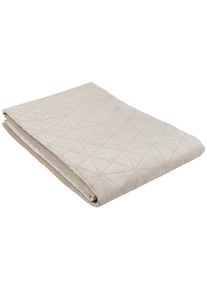 Novel Tagesdecke , Taupe , Textil , Abstraktes , 220x240 cm , pflegeleicht , Heimtextilien, Bettw&auml;sche, Tagesdecken