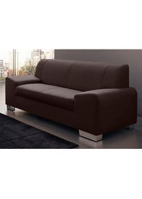 2-Sitzer »Alisson kubische Formensprache mit abgerundeten Elementen, komfortabel« fester Sitzkomfort , braun , DOMO collection