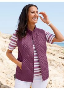 WITT Damen Steppweste in pflegeleichter Qualit&auml;t, violett, Gr&ouml;&szlig;e 36, 100% Polyester. Wattierung: 100% Polyester