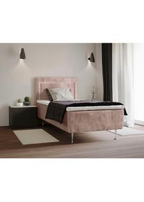 Home Affaire, Home Affaire Boxspringbett &raquo;Hacer&laquo; Topper, H2 oder H3 und in Breiten 70,80,90,120,140,160,180 w&auml;hlbar, lila, 100% Polyester, Samtoptik