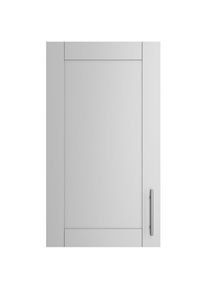 Kochstation, KOCHSTATION H&auml;ngeschrank &raquo;KS-Ahus&laquo; Breite 50 cm, hellgrau matt, wildeiche nachbildung, B/H/T: 50 cm x 89,6 cm x 34,9 cm