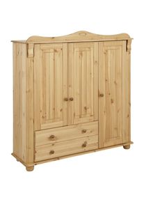 Goodproduct, GOODproduct Wäscheschrank »Adele, Mehrzweckschrank« 2 Breiten: 93/130 cm H/T ca. 135/40 cm, aus massiver Kiefer, 2-oder 3-türig, natur, 