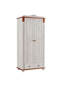 Goodproduct, GOODproduct Kleiderschrank »Adele« 4 Breiten: 92/130/169/207 H/T ca. 191/54 cm, aus massiver Kiefer,Spiegel beim 4-und 5-trg.Schrank, 