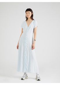 MONKI, Femmes Robe-chemise, bleu clair / blanc