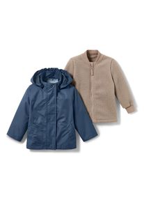Tchibo - Veste d'ext&eacute;rieur 3 en 1 pour tout-petit - taille: 110/116 - bleu/marron