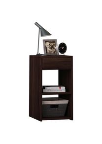 Mid.you Nachttisch , Walnussfarben , Holzwerkstoff , 1 Schubladen , 35x65x35 cm , Schlafzimmer, Nachttische