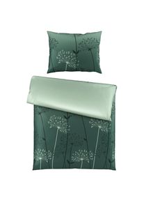 Esposa Bettwäscheset , Grün , Textil , Abstraktes , 160x210 cm , pflegeleicht, atmungsaktiv, hautfreundlich, schadstoffgeprüft , Heimtextilien, Bettwäsche, Bettwäsche, Satin Bettwäsche