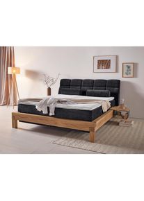Boxspringbett »Villads« Liegefläche: 180/200 cm, Inside-Boxspring-Unterbau, recycelte Stoffe , schwarz , Home Affaire