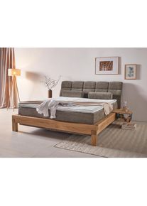 Boxspringbett »Villads« Liegefläche: 180/200 cm, Inside-Boxspring-Unterbau, recycelte Stoffe , grün , Home Affaire