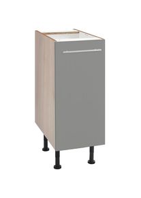 Unterschrank »Bern« 30 cm breit, mit 1 Tür mit höhenverstellbaren Füssen, mit Metallgriff , grau , Optifit