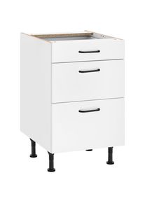 Unterschrank »Elga« mit grossen Auszügen, Breite 50 cm , weiss , Optifit