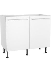 Spülenschrank »KS-Bern2« Breite 100 cm, 2 Türen , weiss , KOCHSTATION