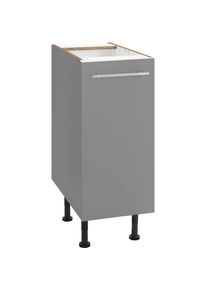 Unterschrank »Bern« 30 cm breit, mit 1 Tür mit höhenverstellbaren Füssen, mit Metallgriff , grau , Optifit