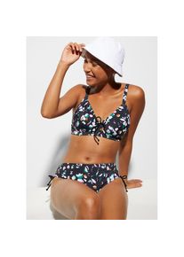 bonprix, Unisex, bonprix B&uuml;gel-Bikini Set, 2, schwarz, wei&szlig; graphisch bedruckt, 38, Cup C, B&uuml;gel-Bikini als praktisches Set f&uuml;r vielseitigen Einsatz