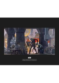 Bild »Star Wars Classic RMQ Mos Eisley Streets« Star Wars 1 Stk. tlg. Wandbild zur Dekoration im Kinderzimmer - ohne Rahmen , bunt , Komar