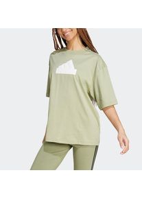 adidas Sportswear , Damen , T-Shirt »FUTURE ICONS BADGE OF SPORT BOYFRIEND« , grün , Ein locker geschnittenes, bequemes Boyfriend-Shirt.