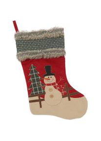 AMBIENTE HAUS, Weihnachtsfigur »Strumpf - rot, Weihnachtsdeko rot«, rot, Baumwollmix, B/H/T: 30 cm x 45 cm x 20 cm