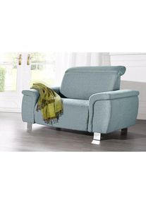 Sit & More Sit & More, sit&more Sessel »Township« wahlweise mit elektrischer Wallfree-Funktion, aqua, Struktur (100% Polyester);Struktur fein (100% Polyester), 