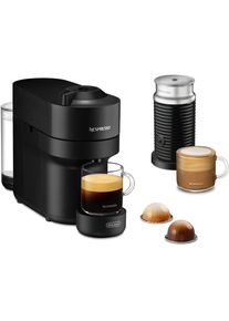 Nespresso Kapselmaschine &raquo;Vertuo Pop ENV90.BAE von DeLonghi&laquo;, inkl. Aeroccino Milchaufsch&auml;umer, Willkommenspaket mit 12 Kapseln schwarz