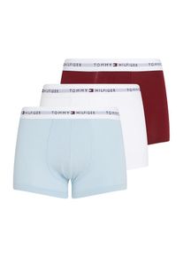 Tommy Hilfiger Underwear, Hommes Boxers, bleu clair / bourgogne / blanc