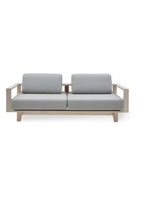 Softline Sofa Wood Hellgrau